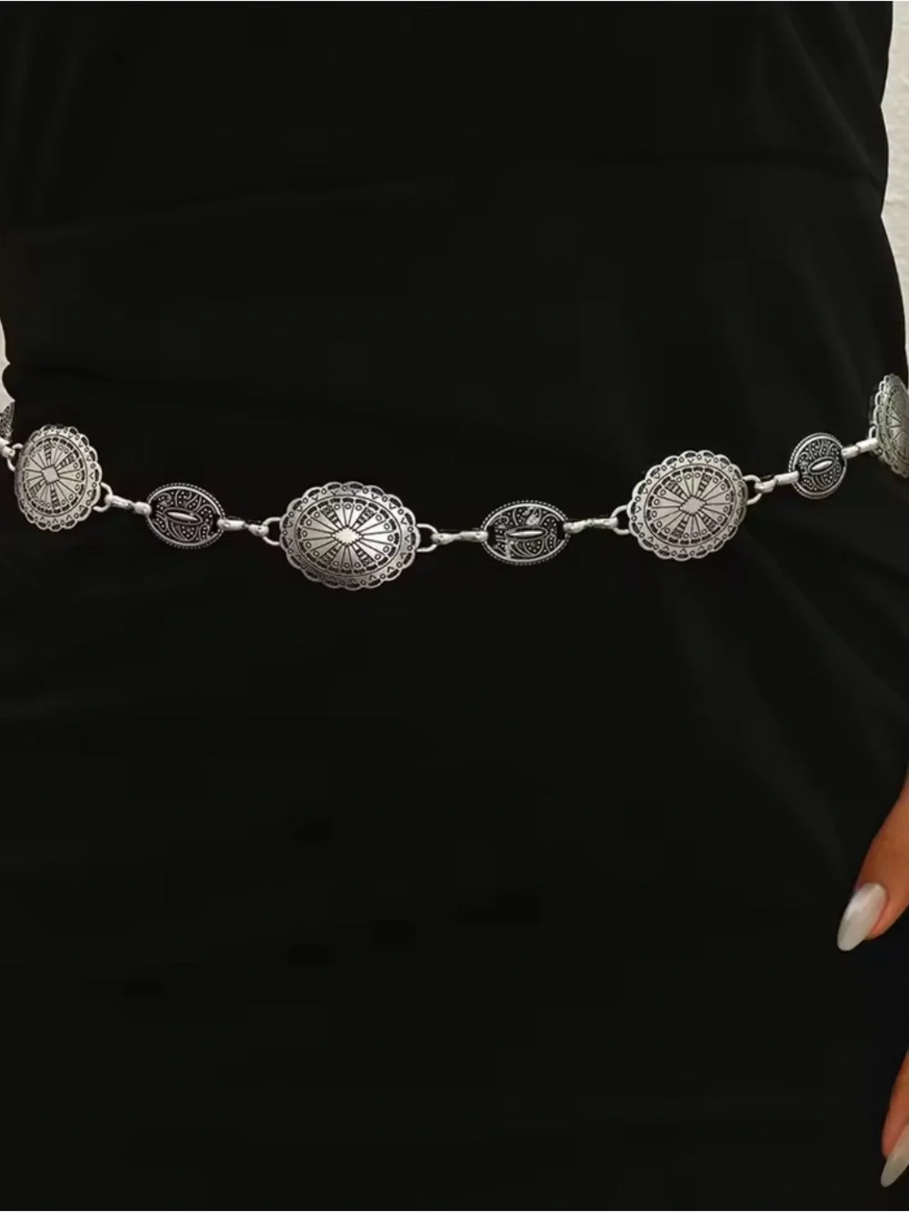 Retro boho women’s belt waist chain belt 42”